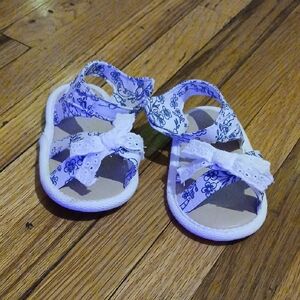 Kids Blue and White Sandals